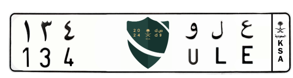 لوحة ع ل و 134
